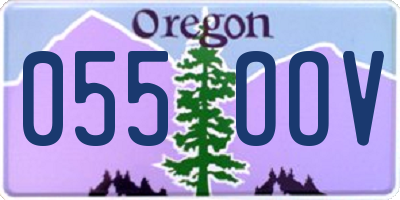 OR license plate 055OOV