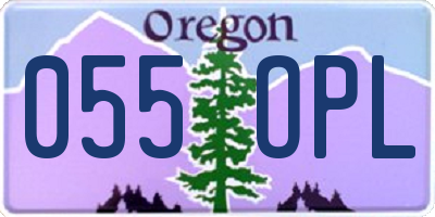 OR license plate 055OPL