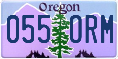 OR license plate 055ORM