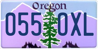 OR license plate 055OXL