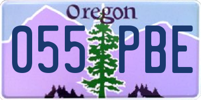 OR license plate 055PBE