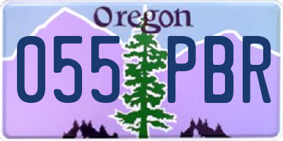 OR license plate 055PBR