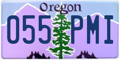 OR license plate 055PMI