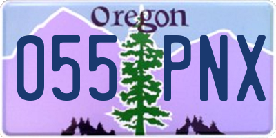 OR license plate 055PNX