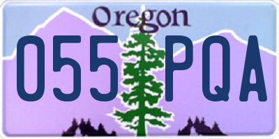 OR license plate 055PQA