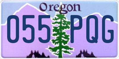 OR license plate 055PQG