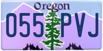 OR license plate 055PVJ