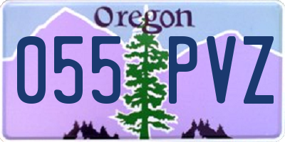 OR license plate 055PVZ