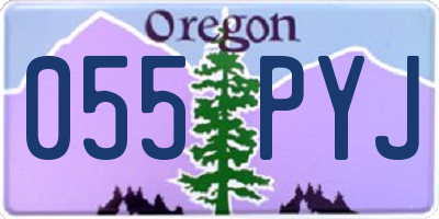 OR license plate 055PYJ