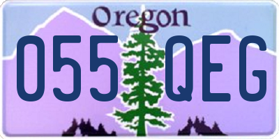 OR license plate 055QEG
