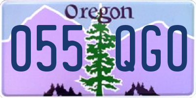 OR license plate 055QGO