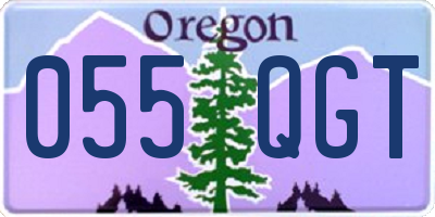 OR license plate 055QGT
