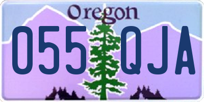 OR license plate 055QJA