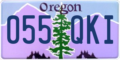 OR license plate 055QKI