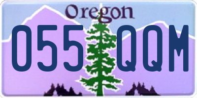 OR license plate 055QQM