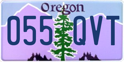 OR license plate 055QVT