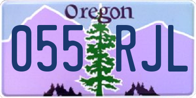 OR license plate 055RJL
