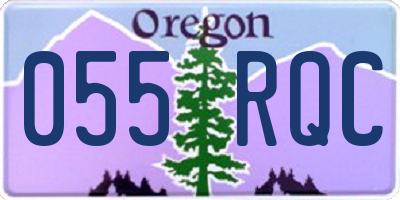 OR license plate 055RQC