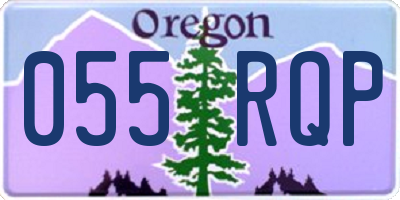 OR license plate 055RQP