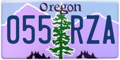 OR license plate 055RZA