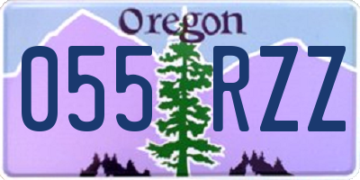 OR license plate 055RZZ