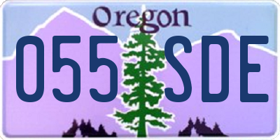OR license plate 055SDE
