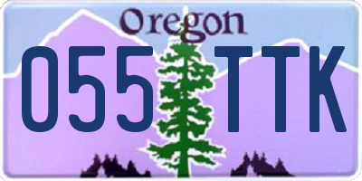 OR license plate 055TTK