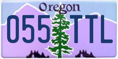 OR license plate 055TTL