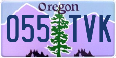 OR license plate 055TVK