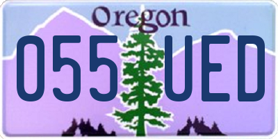 OR license plate 055UED