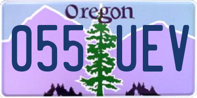 OR license plate 055UEV