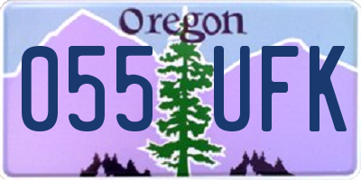 OR license plate 055UFK