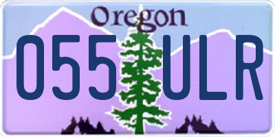 OR license plate 055ULR