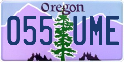 OR license plate 055UME