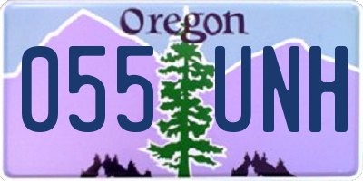 OR license plate 055UNH