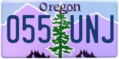 OR license plate 055UNJ