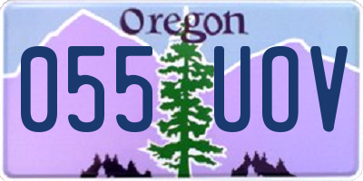 OR license plate 055UOV