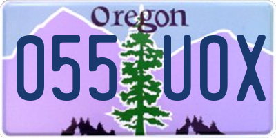 OR license plate 055UOX