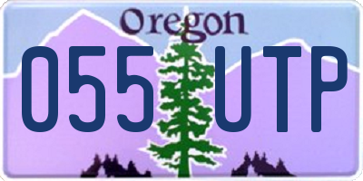 OR license plate 055UTP