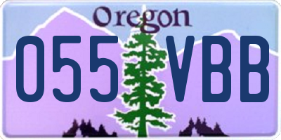 OR license plate 055VBB
