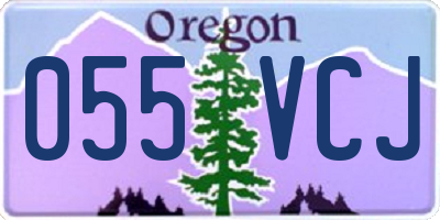 OR license plate 055VCJ
