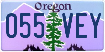 OR license plate 055VEY