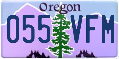 OR license plate 055VFM
