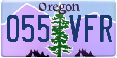 OR license plate 055VFR