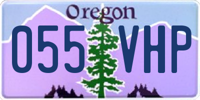 OR license plate 055VHP