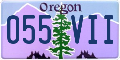 OR license plate 055VII