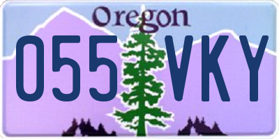 OR license plate 055VKY