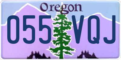 OR license plate 055VQJ