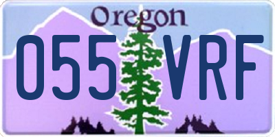 OR license plate 055VRF