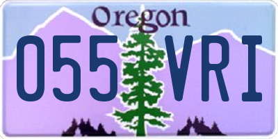 OR license plate 055VRI